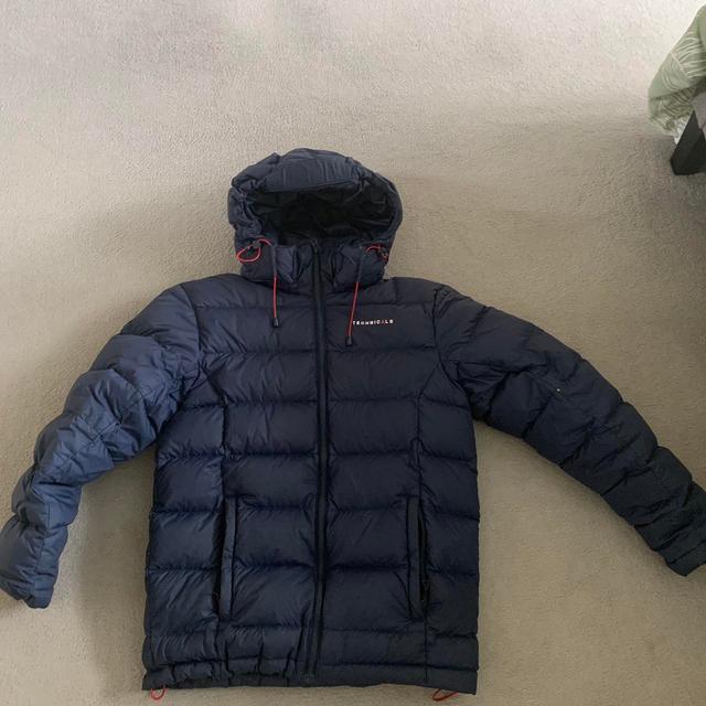 Real Techniques Men's Puffer - Navy/Blue - S on Productcaster.