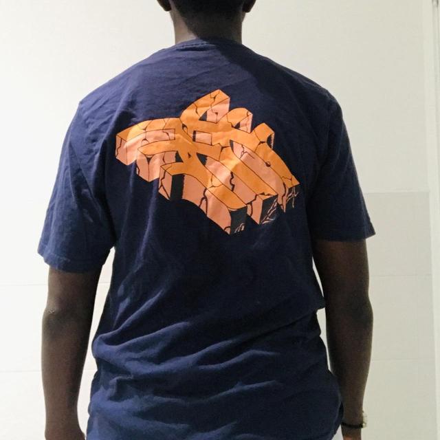 Fenchurch Men's T-shirt - Navy/Orange - M on Productcaster.