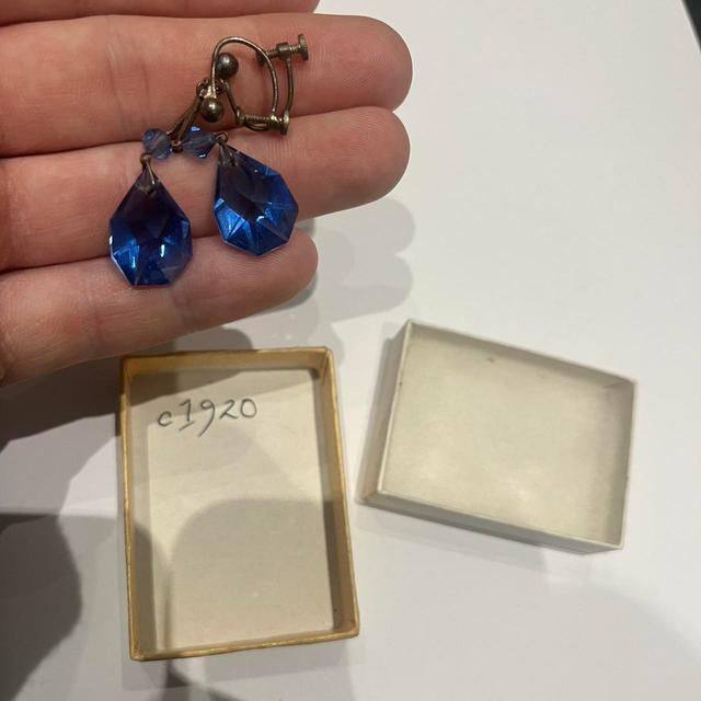 Women's Earrings - Blue on Productcaster.