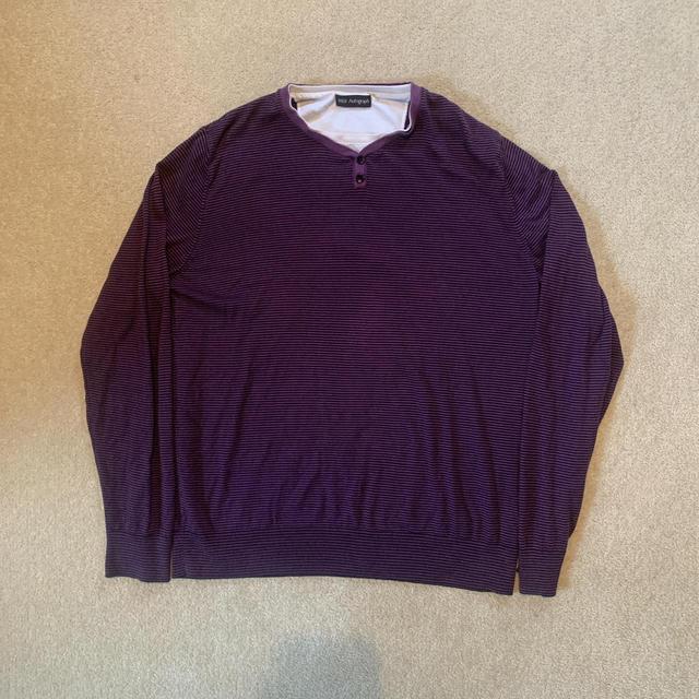 Autograph Collection Men's Jumper - Purple/Black - M on Productcaster.