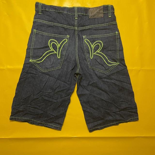 Vintage Men's Shorts - Navy/Green - 32" on Productcaster.