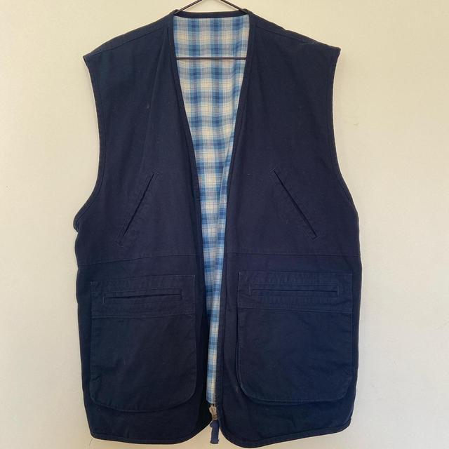 Men's Gilet - Blue/Navy - L on Productcaster.