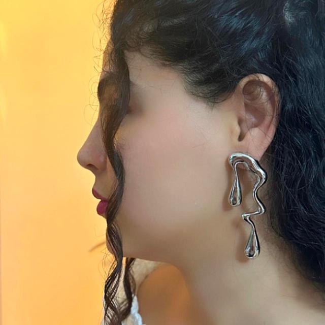 Custom Women's Earrings - Silver on Productcaster.