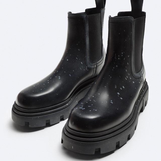 Zara Men's Biker Boots - Black - UK 9 on Productcaster.