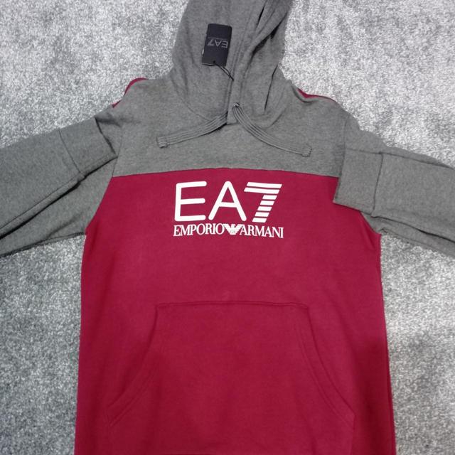 Emporio Armani Men's Hoodie - Grey - M on Productcaster.