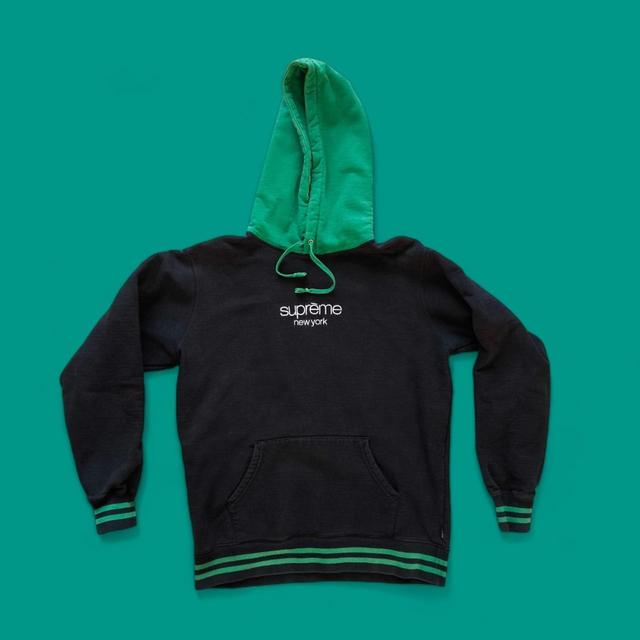 Supreme Men's Hoodie - Black/Green - L on Productcaster.