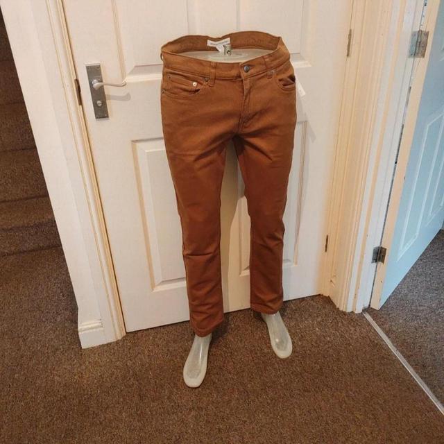 Deadstock Men's Slim Jeans - Khaki - 32" on Productcaster.