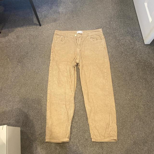 Men's Patched Trousers - Tan - 34" on Productcaster.