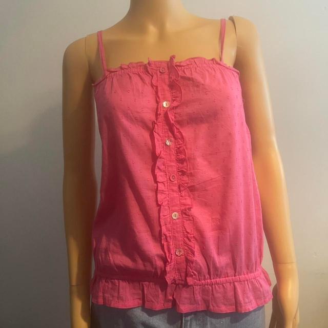 New Look Women's Vest - Pink/Red - S on Productcaster.