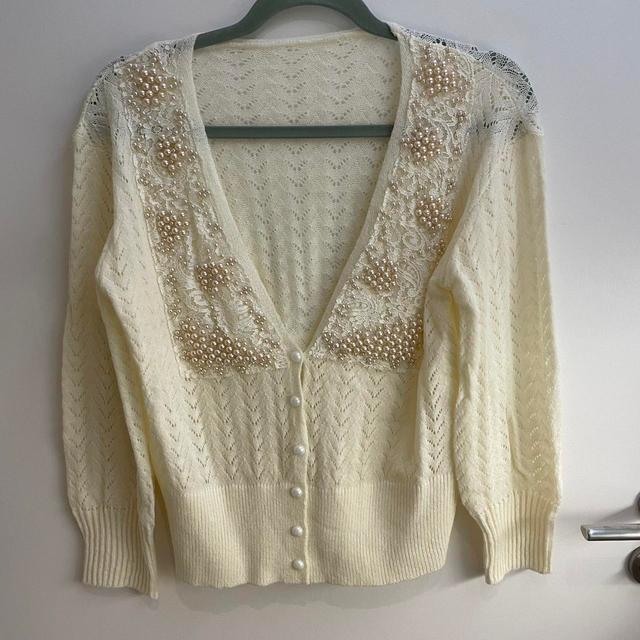 Women's Cardigan - Cream - 8 on Productcaster.