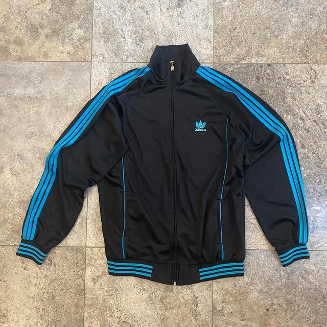 Adidas Originals Men's Lightweight Jacket - Blue/Black - XXL on Productcaster.