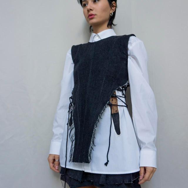 Reworked Women's Vest - White/Black - 12 on Productcaster.