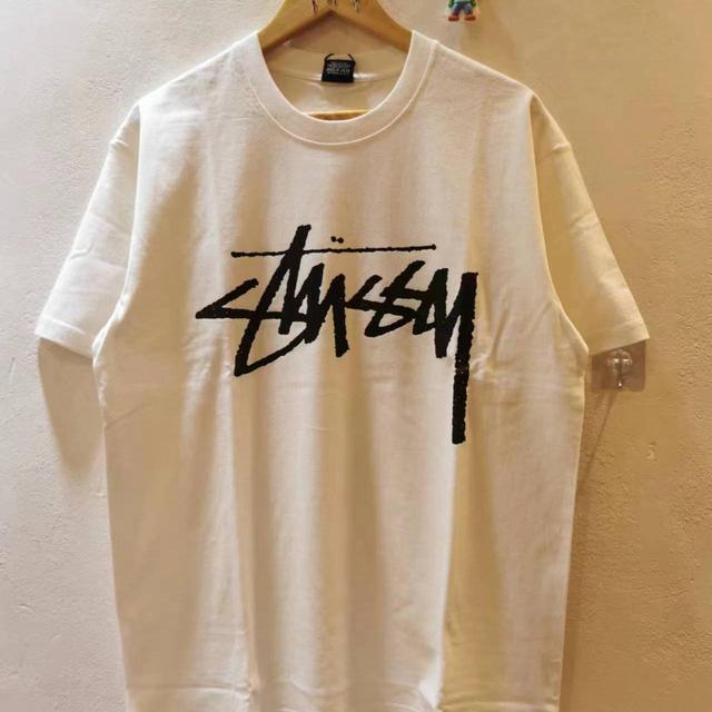 Stüssy Men's T-shirt - White/Black - M on Productcaster.