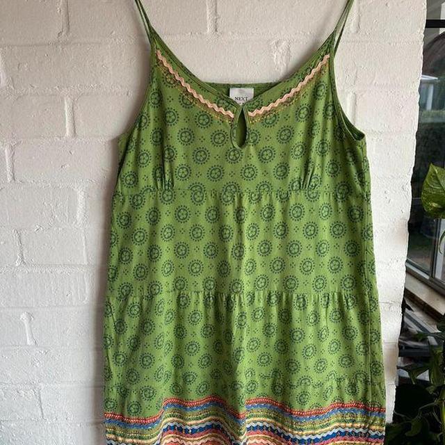 Vintage Women's Dress - Green - 16 on Productcaster.