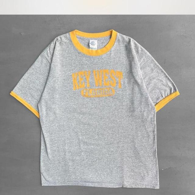 Vintage Men's T-shirt - Grey - L on Productcaster.