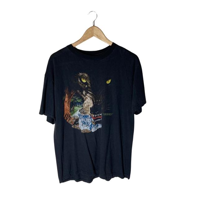 Vintage Men's T-shirt - Black - XL on Productcaster.