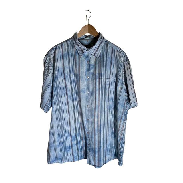 Vintage Men's Shirt - Blue/White - XL on Productcaster.