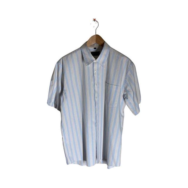 Vintage Men's Shirt - Blue/Yellow - L on Productcaster.