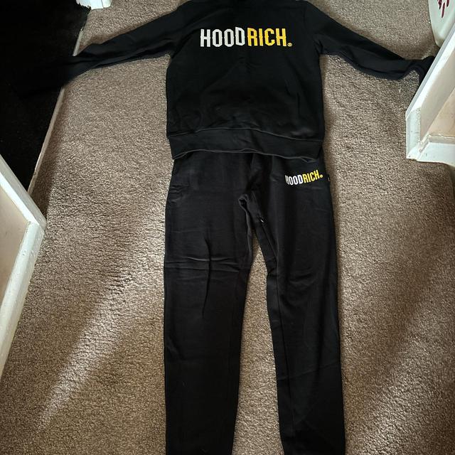 Hoodrich Men's Straight leg Jumpsuit - Black - S on Productcaster.