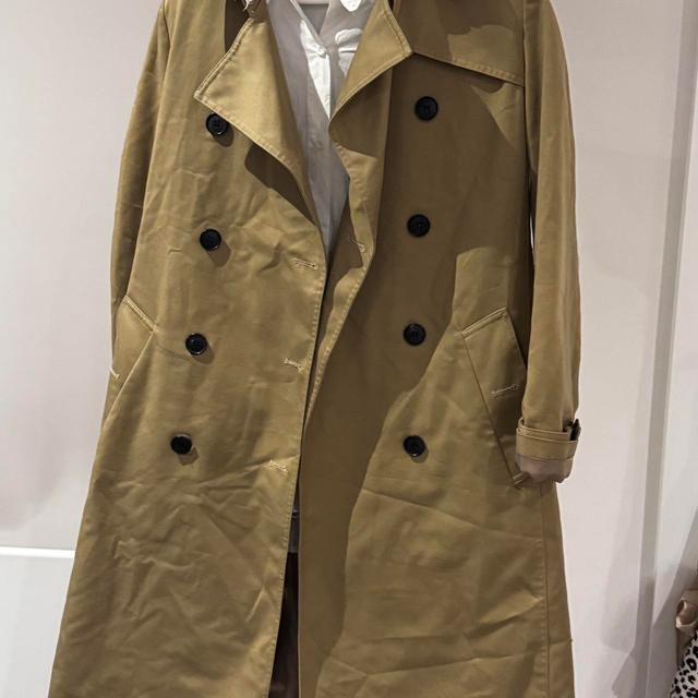 Designer Women's Casual Coat - Khaki/Tan - UK 10 on Productcaster.