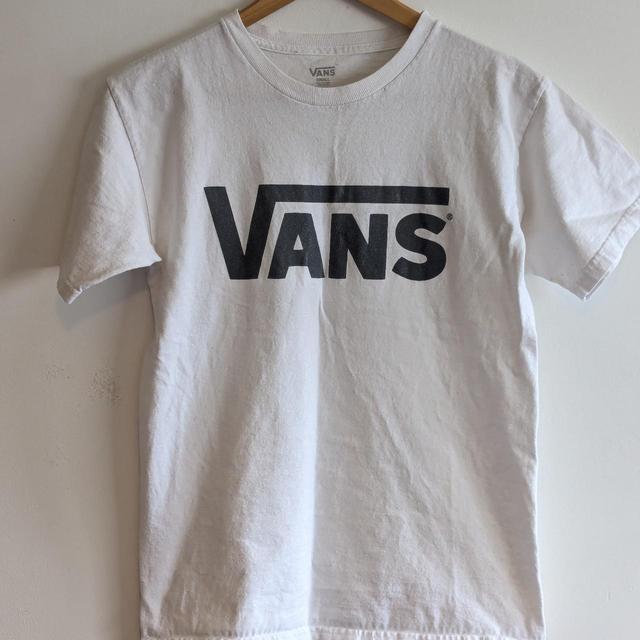 Vans Men's T-shirt - White - S on Productcaster.