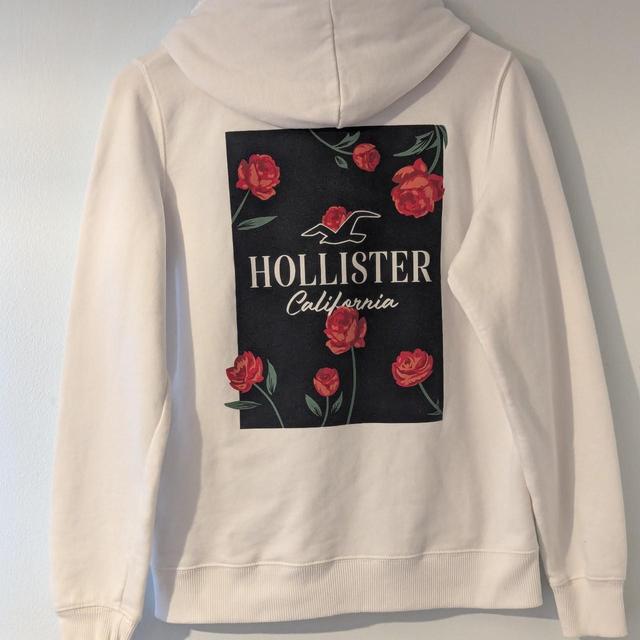 Hollister Co. Women's Hoodie - White - 12 on Productcaster.