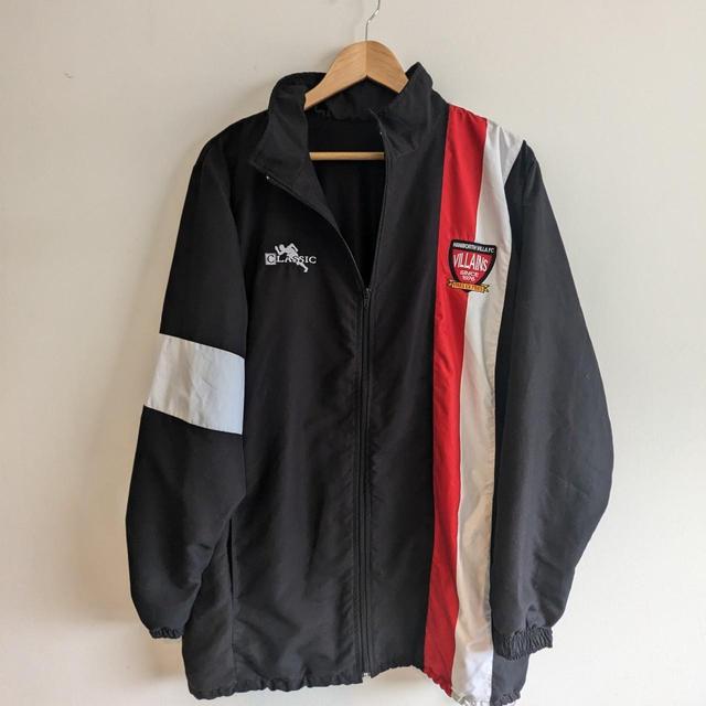 Vintage Men's Casual Jacket - Black/Red - L on Productcaster.