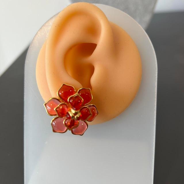 Women's Earrings - Red on Productcaster.