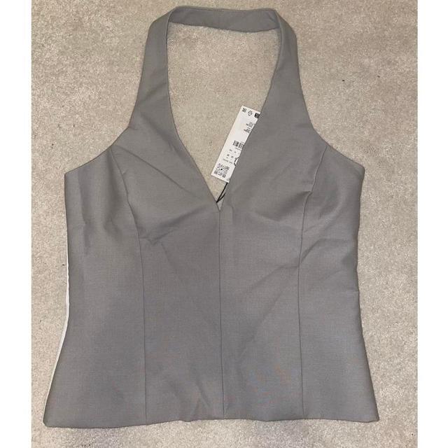 Zara Women's Top - Grey - M on Productcaster.