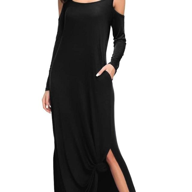 Designer Women's Maxi Dress - Black - L on Productcaster.