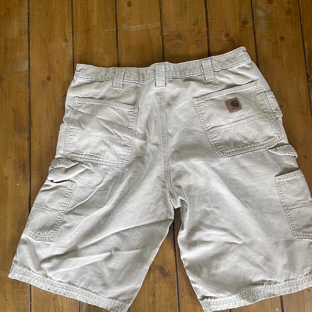 Carhartt Men's Shorts - Cream - 36" on Productcaster.