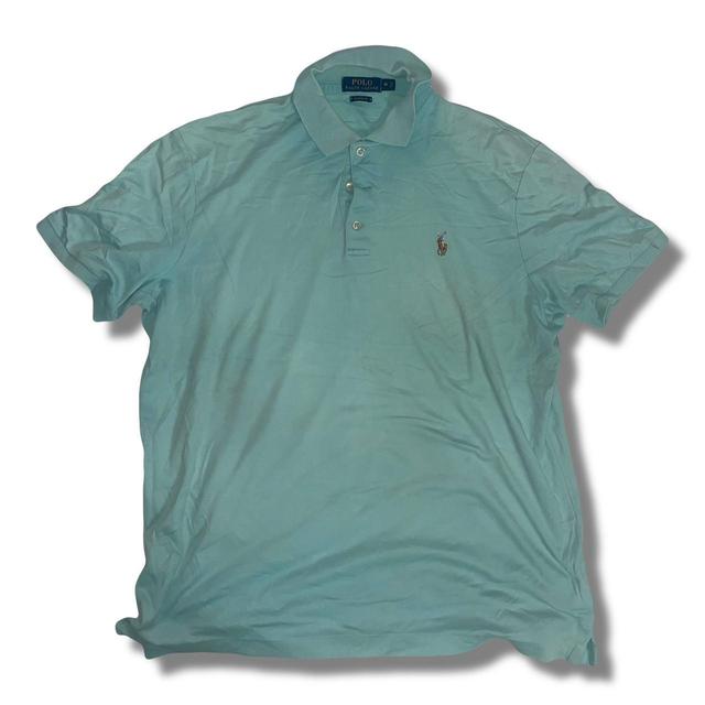 Polo Ralph Lauren Men's Polo shirt - Blue/Yellow - M on Productcaster.