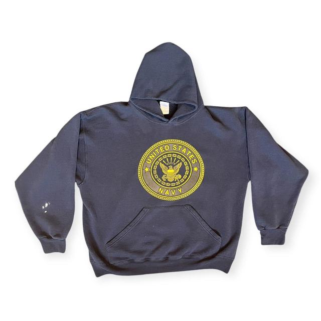 Soffe Men's Hoodie - Navy/Black - L on Productcaster.