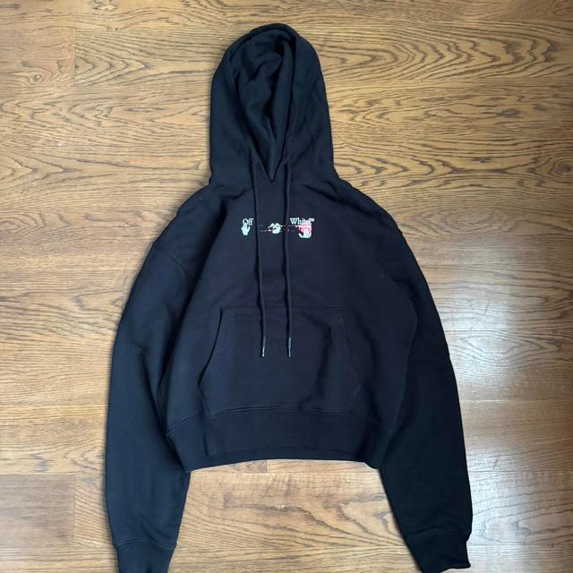 Off-White Men's Hoodie - Black - S on Productcaster.