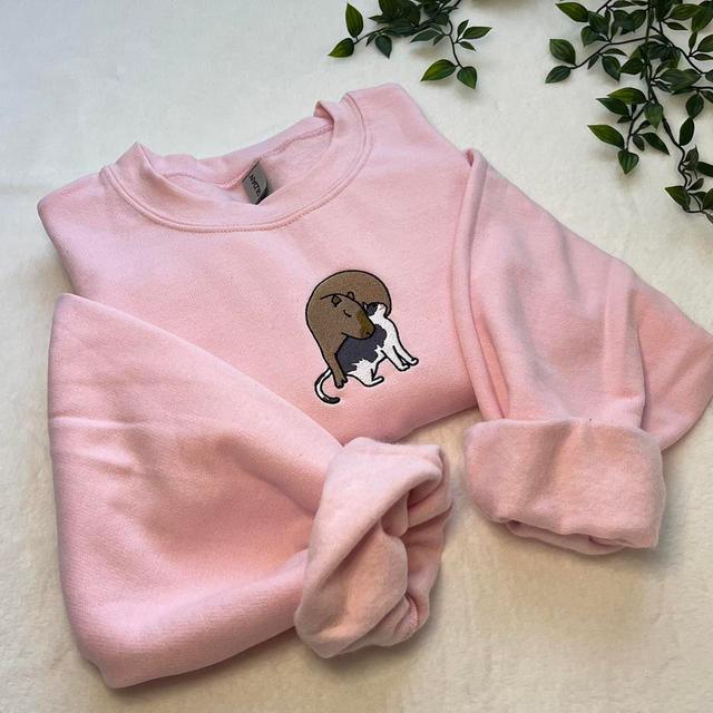 Custom Men's Sweatshirt - Pink - S on Productcaster.