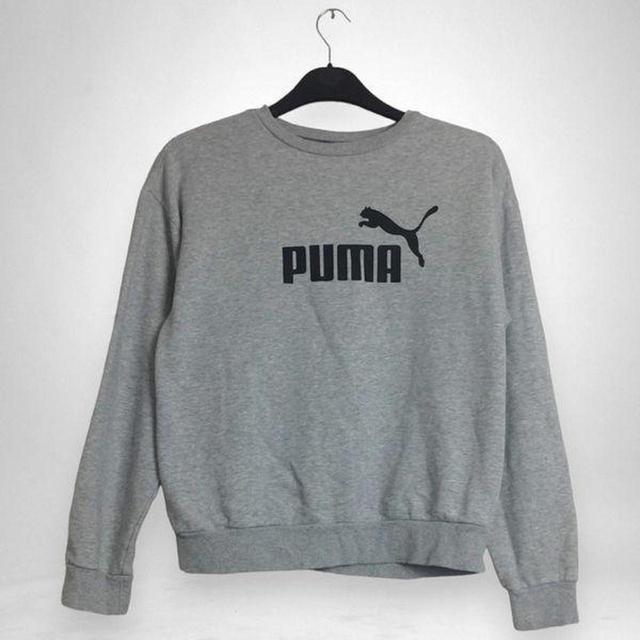 Puma Men's Sweatshirt - Grey - M on Productcaster.