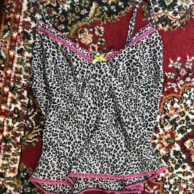 Marks & Spencer Women's Top - Pink/Black - 14 on Productcaster.