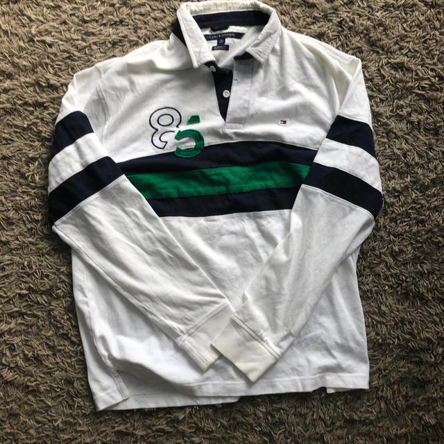 Tommy Hilfiger Men's Shirt - White/Navy - XL on Productcaster.