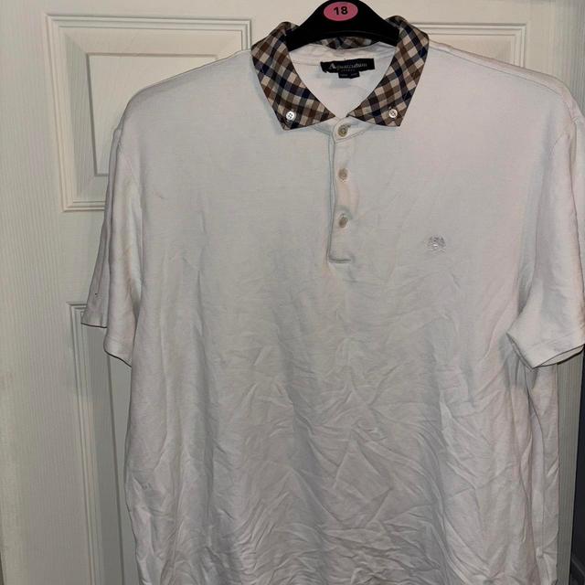 Aquascutum Men's Polo shirt - White - XL on Productcaster.