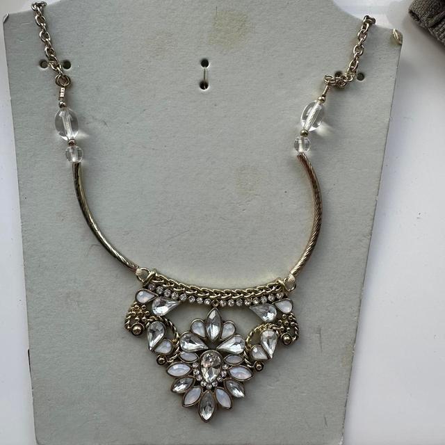 Women's Necklace - Silver/Gold on Productcaster.