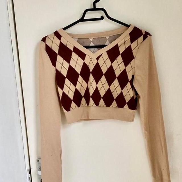 Women's Crop top - Tan/Brown - 8 on Productcaster.