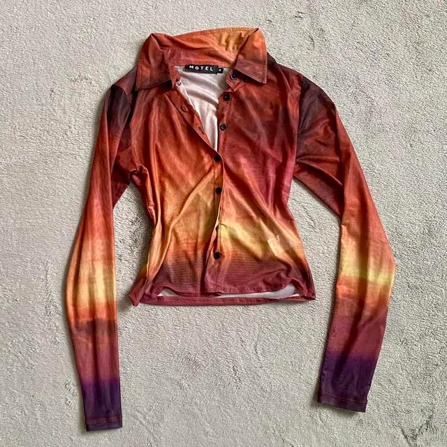 Women's Crop top - Multi/Orange - S on Productcaster.