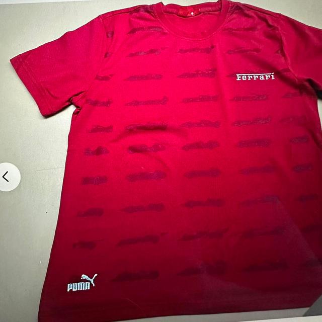 Ferrari Men's T-shirt - Red - L on Productcaster.