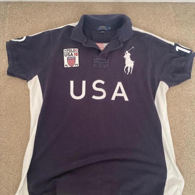 Ralph Lauren Men's Polo shirt - Navy/Blue - XL on Productcaster.