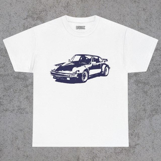 Vintage Men's T-shirt - White/Navy - M on Productcaster.