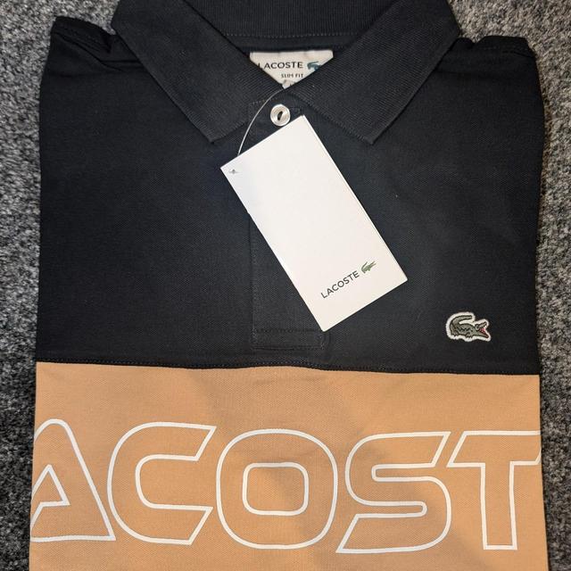 Lacoste Men's Polo shirt - Tan/Navy - L on Productcaster.