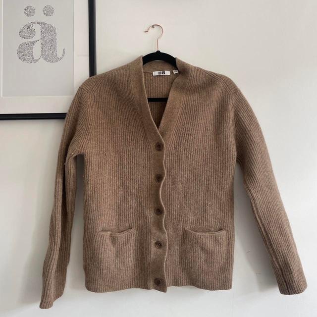 UNIQLO Women's Cardigan - Brown/Tan - 8 on Productcaster.