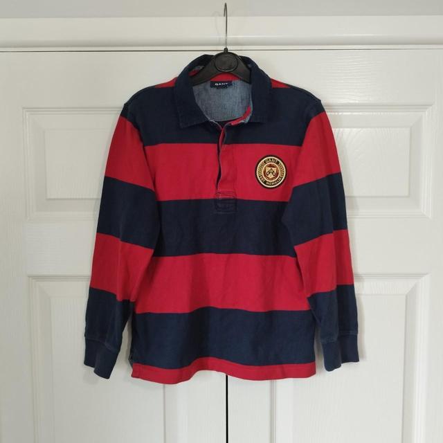 GANT Kids' Polo shirt - Red/Navy - 9 years on Productcaster.