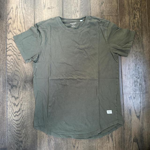 Jack & Jones Men's T-shirt - Green - XL on Productcaster.