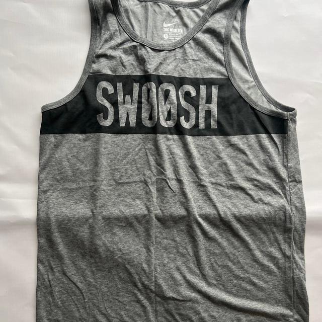 Nike Men's Vest - Grey/Black - L on Productcaster.